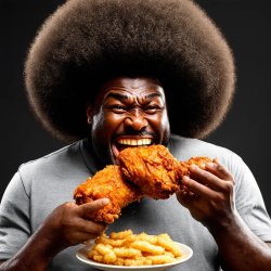 Fried Chicken Enjoyer Meme Template