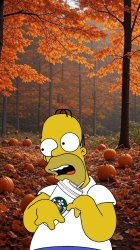 Autumn Homer Meme Template