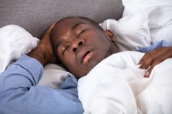 Black man sleeping and dreaming Meme Template