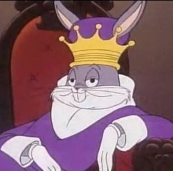 Bug Bunny King Meme Template