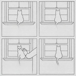 Cat lonely Meme Template