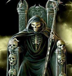 Badass friggin edgy skeleton Meme Template