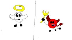 Angel & Devil (I made this by myself) Meme Template