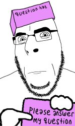 Question Soyjak Meme Template