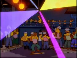 Gay Steel Mill Dance Club Lights Meme Template