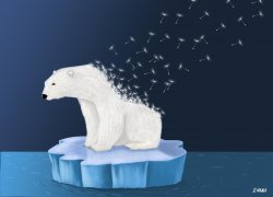 disappearing polar bear Meme Template
