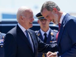 Joe Biden and Felipe VI Meme Template