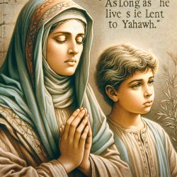 I prayed for this boy, and I in turn have lent him to Yahweh. .. Meme Template