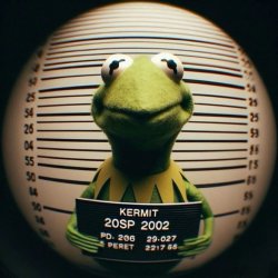 Jailed Kermit Meme Template