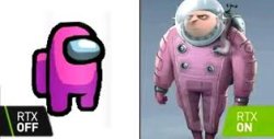 RTX AMOGUS Meme Template