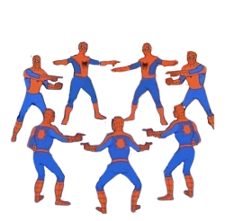 Spiderman pointing circle Meme Template