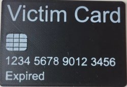 victim card Meme Template