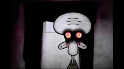 Creepy pasta squidward Meme Template