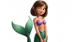 pixar mermaid Meme Template