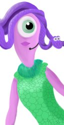 Monsters Inc. Celia drawing she did on her phone! She's back guy Meme Template