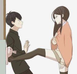 tall girl short guy Meme Template