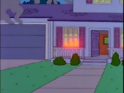 Seymour Skinner's House Is On Fire. Meme Template