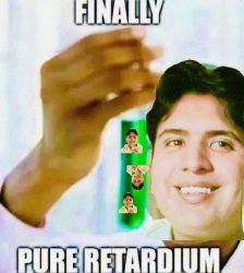 Finally pure retardium Meme Template
