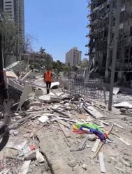 Pride Flag in Tel Aviv Debris Meme Template
