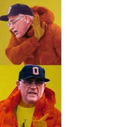Woody Hayes Hotline Bling Meme Template