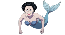 cranky mermaid Meme Template