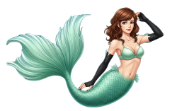mermaid fujiko mine Meme Template