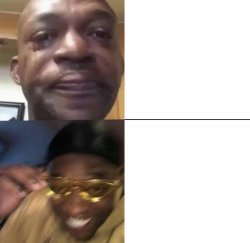 Sad then happy Meme Template