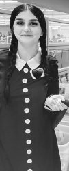 Wednesday Addams Halloween Costume Meme Template