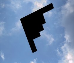 B2 Bomber Silhouette Meme Template