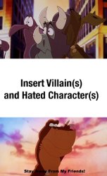 Rex Saves Elsa, Woog, and Dweeb From Who? Meme Template