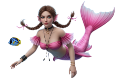 mermaid aerith Meme Template