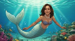 mermaid kamala harris Meme Template