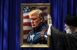 Iran Khamenei praises President Trump Meme Template