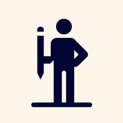 A stickman holding a pencil Meme Template