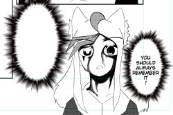 Neko menacingly telling something Meme Template