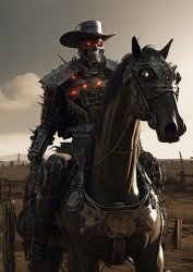 Terminator on Horse Meme Template