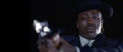 Crying man with gun wide Meme Template