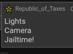 Lights Camera Jailtime! Meme Template