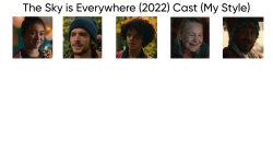 The Sky is Everywhere (2022) Cast (My Style) Meme Template