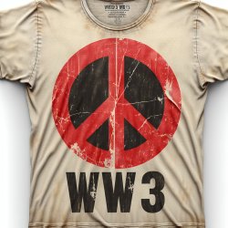 WW3 T-shirt with peace sign Meme Template