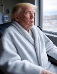 Donald Trump bathrobe wheelchair hospital dementia Meme Template