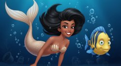 black little mermaid Meme Template