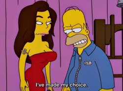 I've made my choice Homer Simpson Meme Template