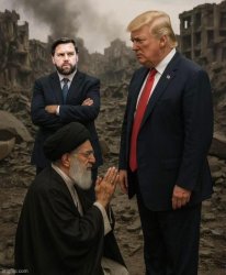Trump, Vance vs Ayatollah Meme Template