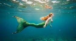 redhead mermaid Meme Template
