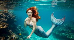 scarlett mermaid Meme Template