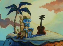 King Squidward Meme Template