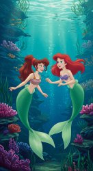 ariel meets megra Meme Template
