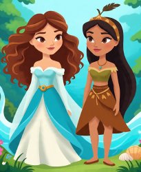 Two Princess Meme Template