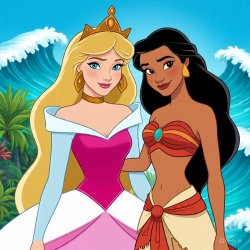 Two Super Hot Princesses Meme Template